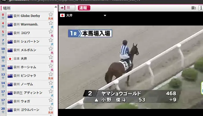 beathorseライブ中継