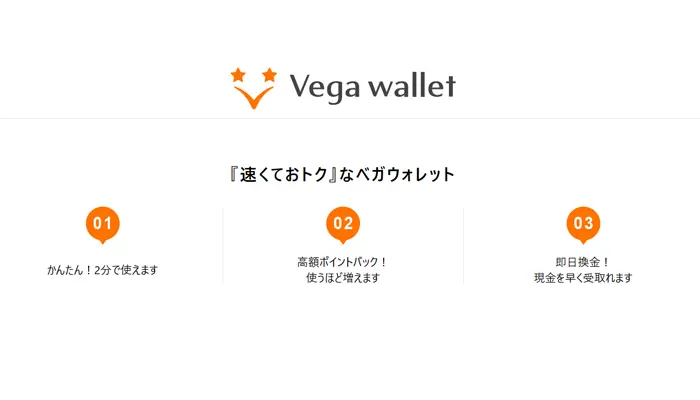 ベガウォレットトップ